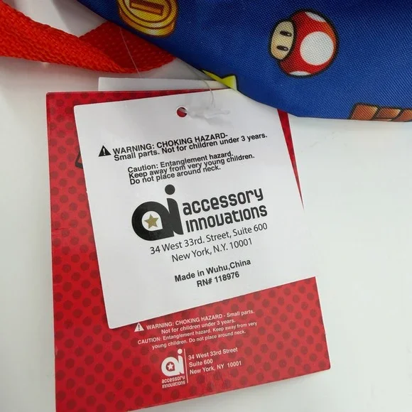 NWT Nintendo Super Mario Backpack Lunch Bag Pencil Case Set Character School - Picture 14 of 16